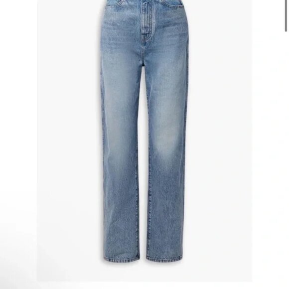 KHAITE albi Light Blue high rise Straight Jeans - Picture 5 of 9